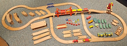 Konvolut holzeisenbahn mit - konvolut,