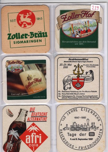 Versch bierdeckel - 18,