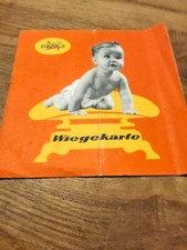 Wiegekarte - Nestle - Pelargon - 1959 -