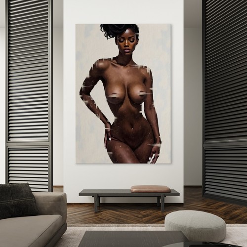 Elegante schwarze frau kunst - frau,