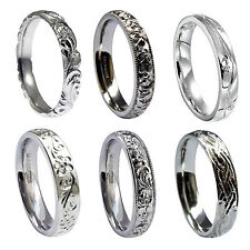 5mm Vintage Hand Graviert