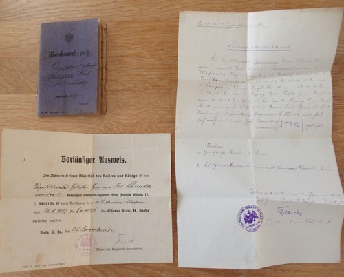 Militärpaß freikorps - militärpaß, /