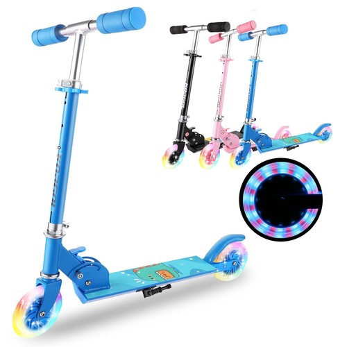 Kinderroller scooter mit led - scooter,