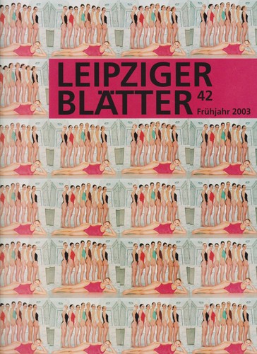 Leipziger blätter heft 42 - leipziger, blätter.