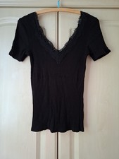 Shirt Damen Gr.L schwarz mit