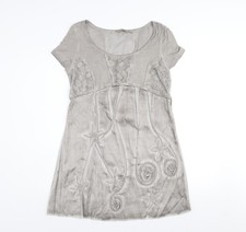 Alexo Damen Etuikleid Grau