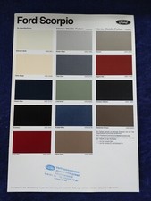 Ford Scorpio Farbkarte