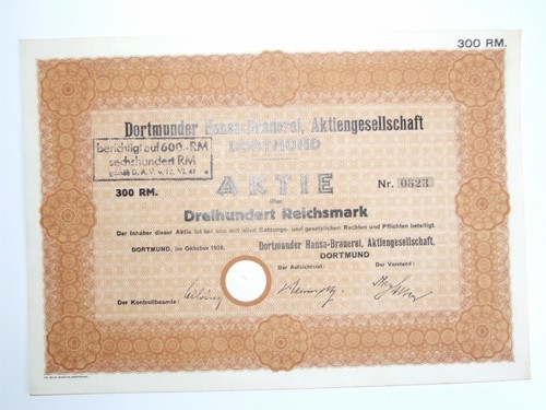 Dortmunder hansa brauerei - dortmunder, ag
