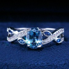2,30 kt Blau Oval Diamant