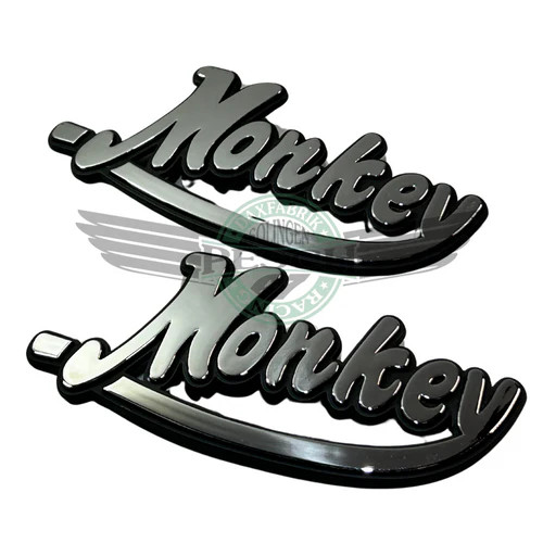 Monkey emblem silber - monkey,