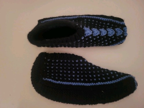 Gestrickte bettschuhe - gestrickte,