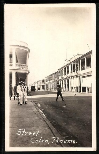 Ansichtskarte panama street - ansichtskarte,