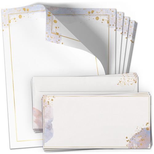 Briefpapier rosa set 20tlg - set,