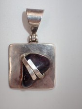 Zum austauschen Turmalin-Anhänger Silberplatte 825 Silber Esoterik Heilstein