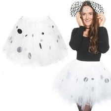 Tutu Dalmatiner weiß schwarz