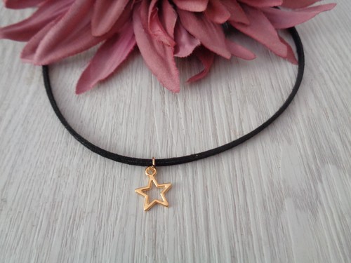 Einfache veloursleder choker - einfache,