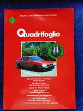 Quadrifoglio Alfa Romeo Magazin Prospekt 12.1988 Alfa 164  Silhouette Alfa 33