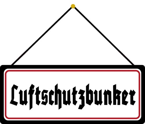 Blechschild 27x10