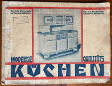 Katalog 1930er Jahre MODERNE QUALITÄTSKÜCHEN Oma's Küchenbuffet Schrank-Modelle