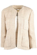 CHANEL BEIGE 1988 TWEED JACKE