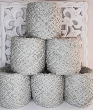 940 gr Grau-Silber Strickwolle