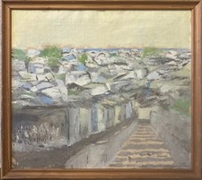 Ölbild Expressionist Felsige