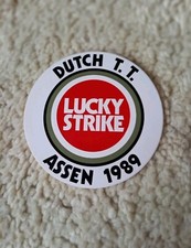Aufkleber Motorsport Motorrad Lucky Strike Assen 1989