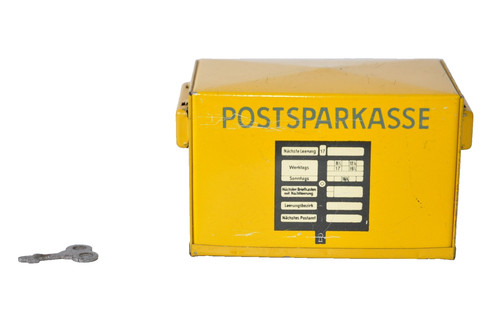 Blech spardose postsparkasse - blech,