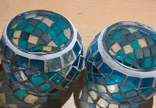 Teelichtglas Mosaik Teelicht