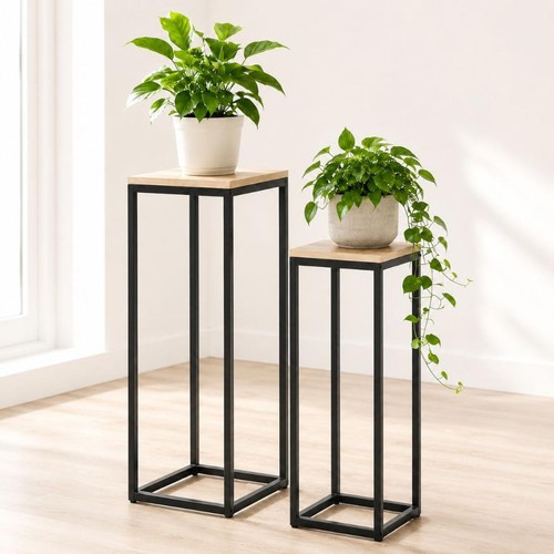 Blumenständer metall schwarz - metall,