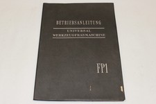 Betriebsanleitung - Universal Fräsmaschine Fräse - DECKEL - FP1 - 1959