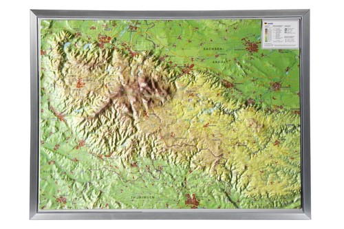 Reliefkarte harz 200 000 - 1, :