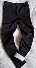 Stretch THERMO Jegging warm gefütterte HOSE LEGGINGS Schwarz S M 38 40 Top