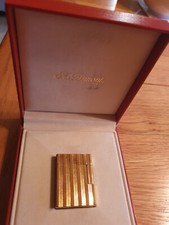 Dupont Feuerzeug No 1539 goldfarbig mit Originalverpackung