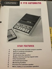 Grundig c410 automatic spec - grundig,