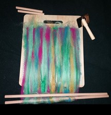 Blending Board Kardierbrett Kardiermaschine Spinnrad Spinnwolle Rolags