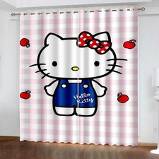 Maßgefertigte Vorhänge 05.Cartoon Katze Schlafzimmer Verdunklung UV-Schutz