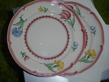 2 Speiseteller Villeroy & Boch Jardin d'Alsace Fleur