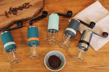 Wegardt manuelle Kaffeemühle | Hand Kaffeemühle mit Keramikmahlwerk, 6 Stufen