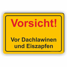 Vorsicht vor Dachlawinen und