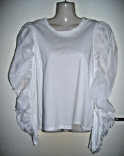 Zara Blusenshirt Puffärmel m