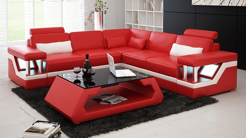 Ledersofa mit usb - ledersofa,