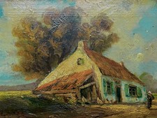 Altes Ölgemälde auf