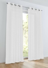 Kutti Ösenschal Celtic Vorhang Gardine einfarbig Leinenoptik Landhaus (1 Stück)