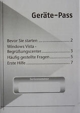 Schnellstart-Hilfe - Geräte-Pass für ALDI Medion PC (Personal Computer)