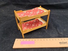 Bett Hochbett Etagenbett Kinderzimmer Puppenhaus Puppenstube antik alt