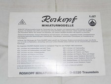 Neuheitenblatt,RMM,Roskopf,Prospekt,Modellautos,Modelleisenbahn,LKW,H0