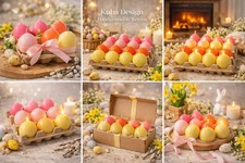 Kerzen Ostereier Set 15stk