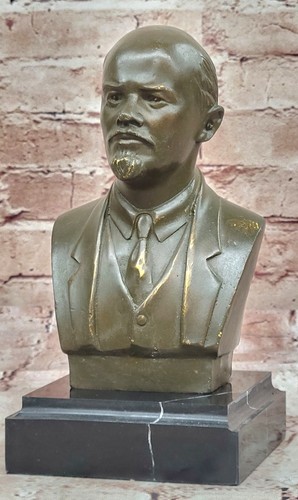 Lenin büste messingskulptur - büste,