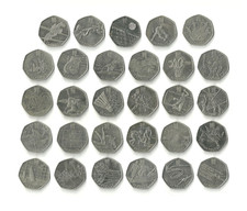 Großbritannien 50 Pence Olympia London 2012 Full Set - 29 verschiedene Münzen
